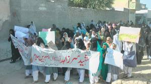 Gawadar: Protest against killing of Zahid Baloch 