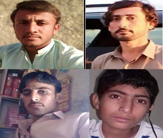  Balochistan: four Baloch youth whisked away from different areas