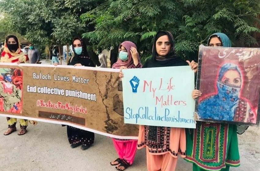  Balochistan: The Bramsh Solidarity Committee protest against Harnai massacre