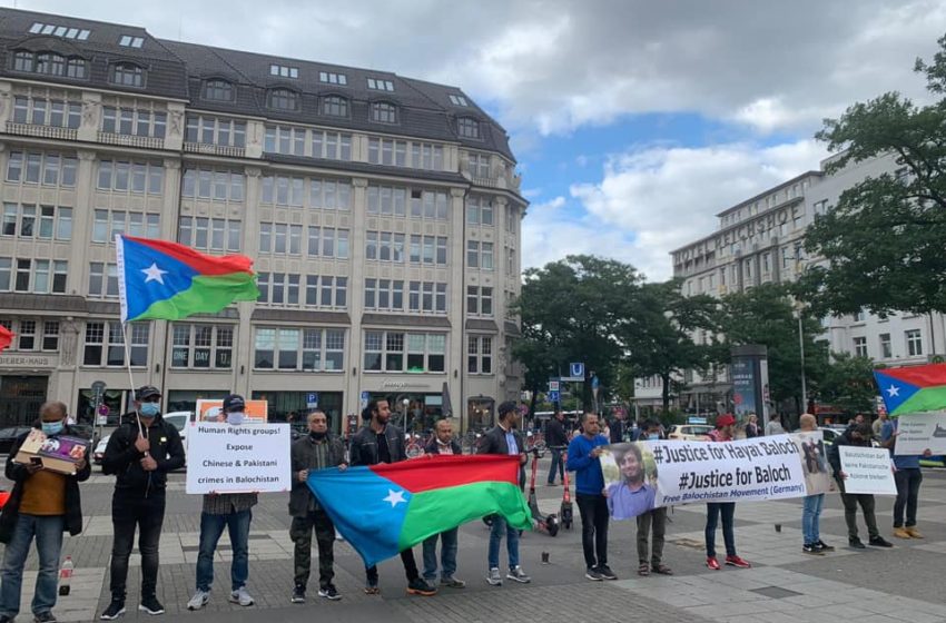  Germany: Free Balochistan Movement protest against Hayat Baloch’s murder