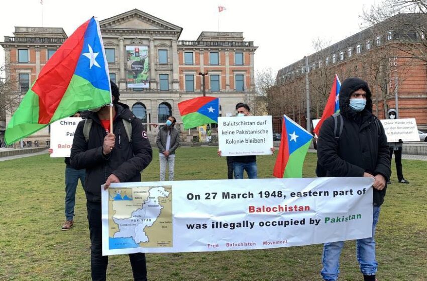  Germany: Free Balochistan Movement protest against the occupation of Balochistan