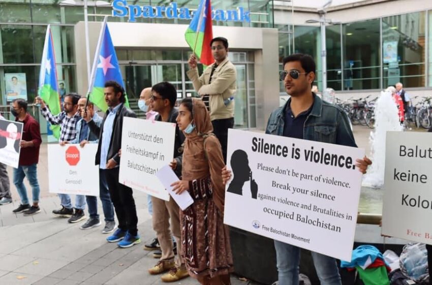  Germany: Free Balochistan Movement held a protest rally in Hanover