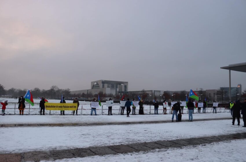  The FBM staged a protest rally in Germany on Human Rights Day