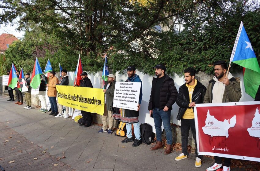  FBM protest in Germany against the Iranian occupation of Balochistan and ongoing killings