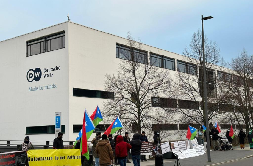  Free Balochistan Movement protested in Germany on International Human Rights Day