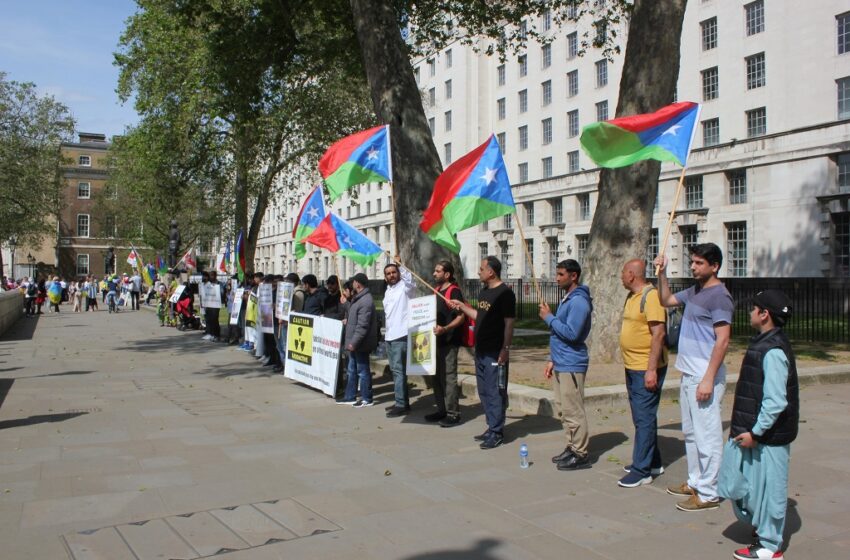  Free Balochistan Movement held protests in the UK and European cities