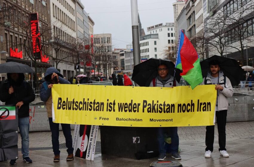  GERMANY: Free Balochistan Movement activists protest against Iran