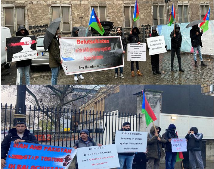  Free Balochistan Movement protest in Germany and the UK