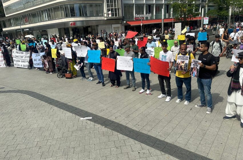  Balochistan Unrest: Baloch Diaspora Holds Protest Rally in Germany