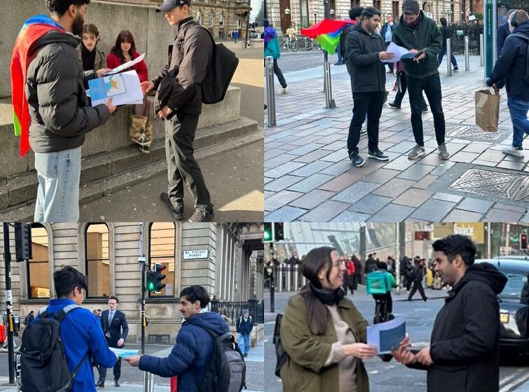  Free Balochistan Movement Activists Hold Awareness Campaign in Scotland