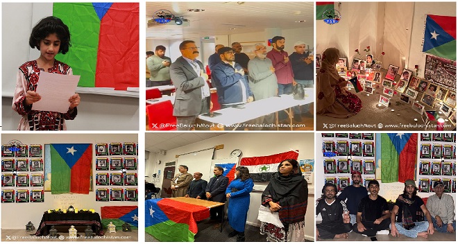  Free Balochistan Movement Commemorates Baloch Martyrs’ Day Across European Countries