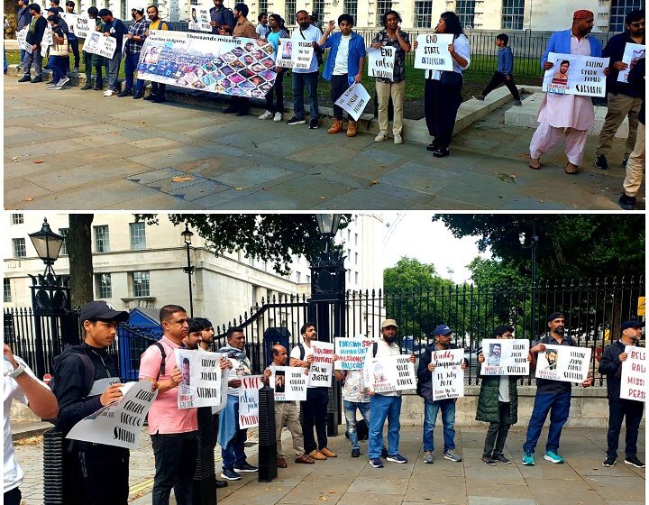  Protest Held in London Demanding Recovery of Missing Taj Muhammad Sarparah