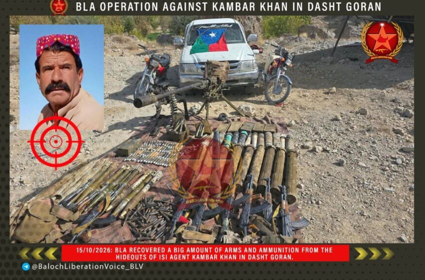  Balochistan: Eight Killed in Attack on State Backed Death Squad’s Terror Base